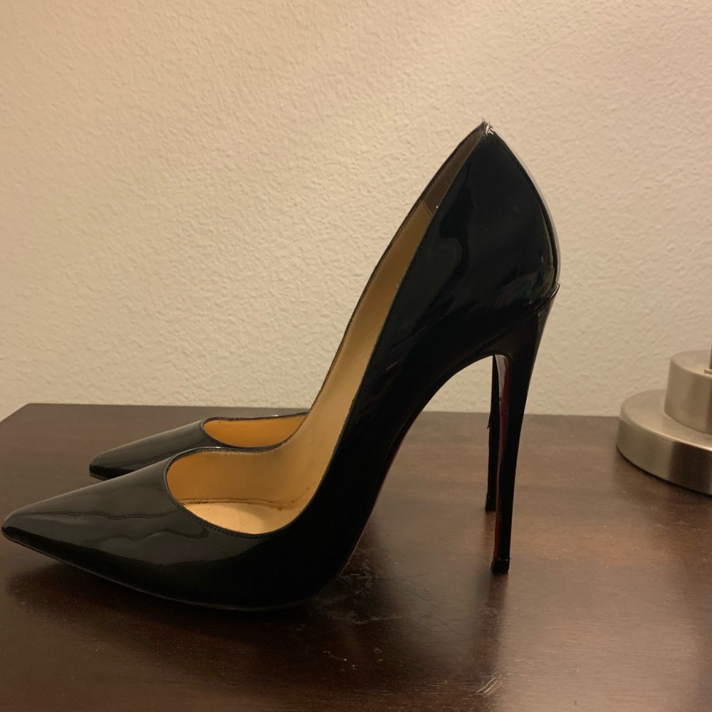 Christian Louboutin So Kate Black Patent Leather